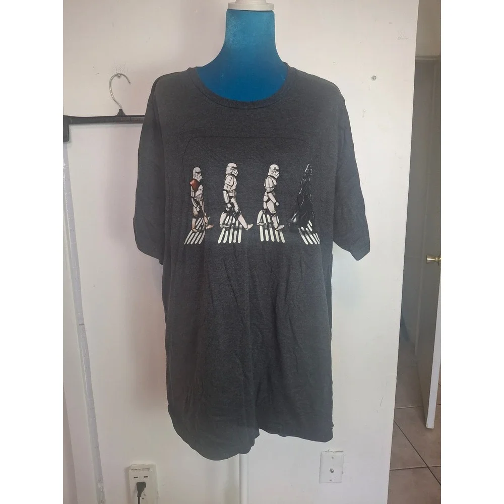 Star Wars Mad Engine Abbey Road Parody Darth Vader Stormtrooper Graphic Tee XXL